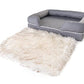 Paw Brands Pup Lounge Memory Foam Bolster Bed & Topper Dog Bed (X-Large - 44" L x 34" W x 10" H)