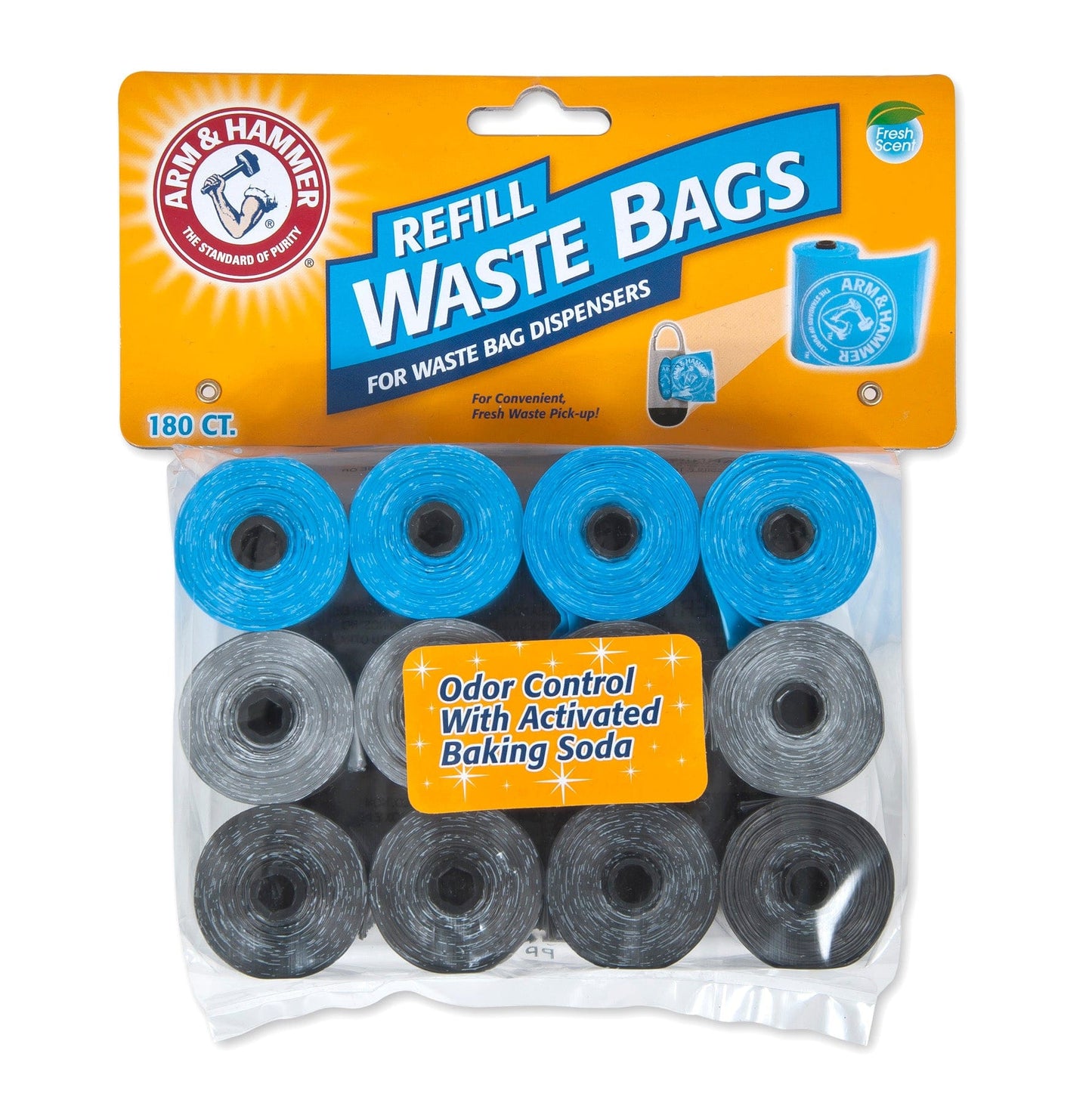 Arm and Hammer Dog Waste Refill Bags Fresh Scent Assorted Colors