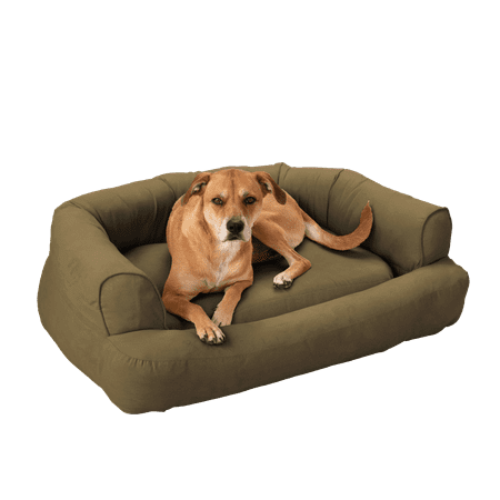 Snoozer Luxury Sleeper Dog Sofa - LG - Olive (20 L x 26 W x 11 H)