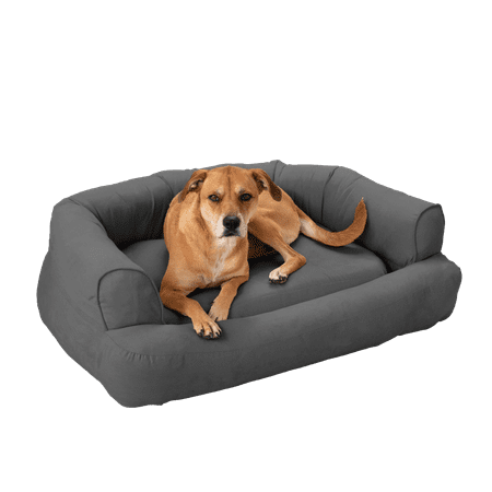 Snoozer Luxury Sleeper Dog Sofa - LG - Anthracite (20 L x 26 W x 11 H)