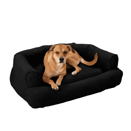 Snoozer Luxury Sleeper Dog Sofa - XL - Black (24 L x 34 W x 13 H)