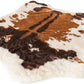 Paw Puprug Animal Print Memory Foam Dog Bed Brown Faux Cowhide - Large