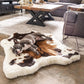 Paw Puprug Animal Print Memory Foam Dog Bed Brown Faux Cowhide - Large