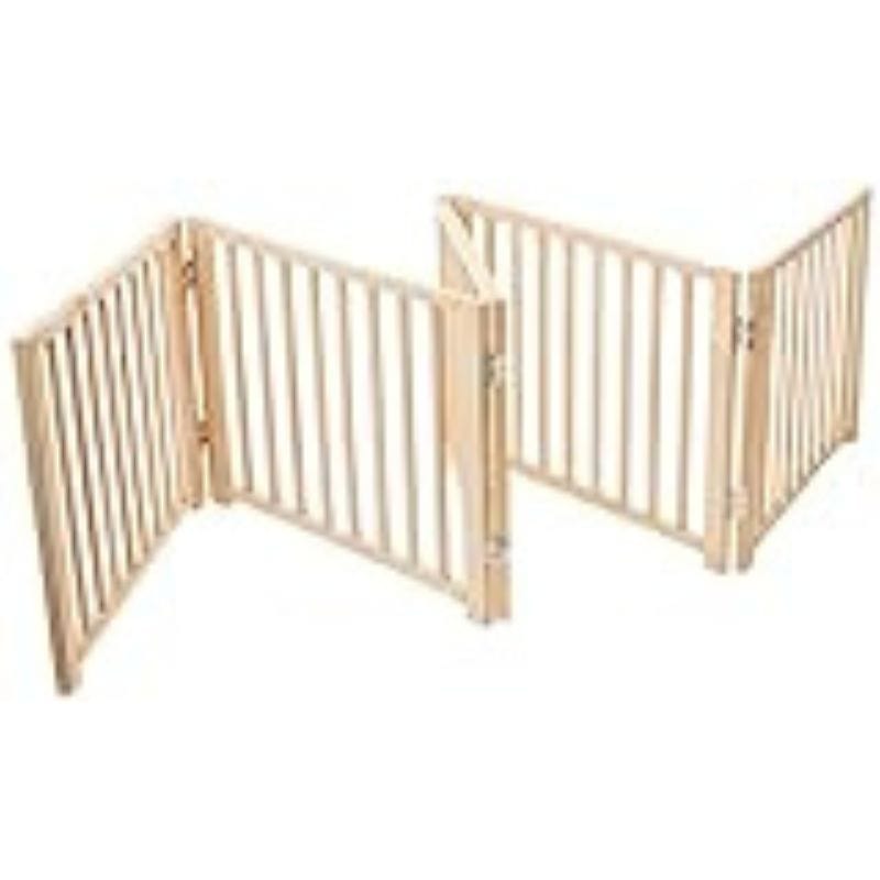 Four Paws Free Standing Walk Over Gate for Small Pets - 5 Panel (For openings 48"-110" Wide)