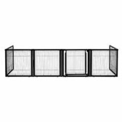 6 Panel Convertible Elite Pet Gate - Black