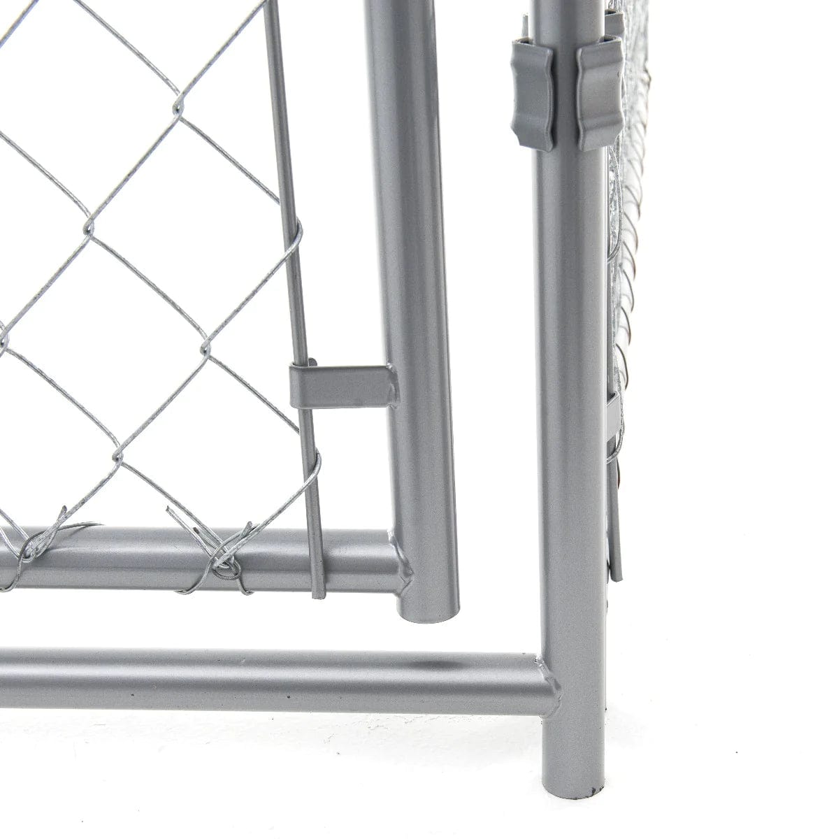 Lucky Dog Galvanized Chain Link w/PC Frame Kit in a Box 10'L x 5'W x 4'H