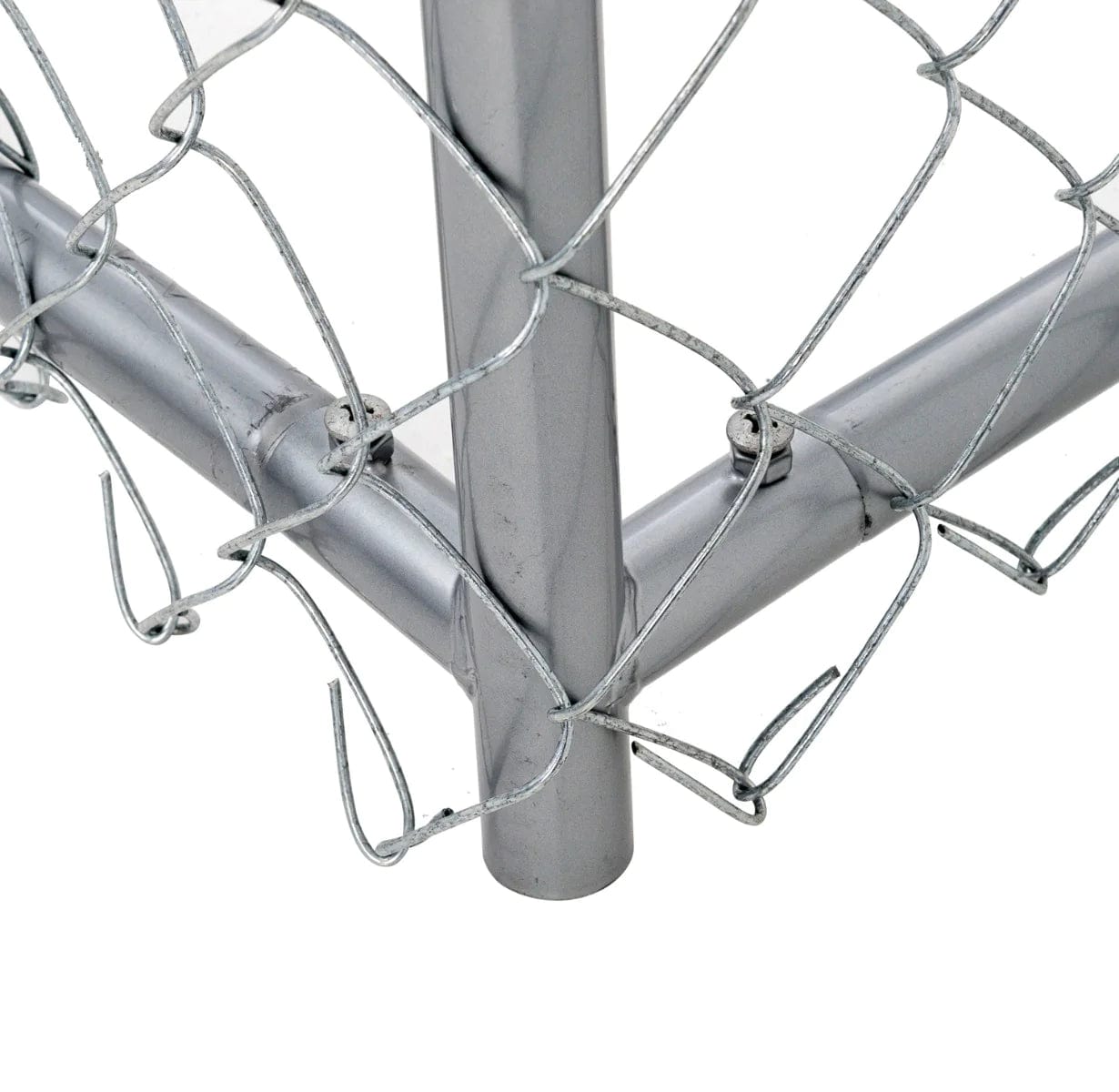 Lucky Dog Galvanized Chain Link w/PC Frame Kit in a Box 10'L x 5'W x 4'H