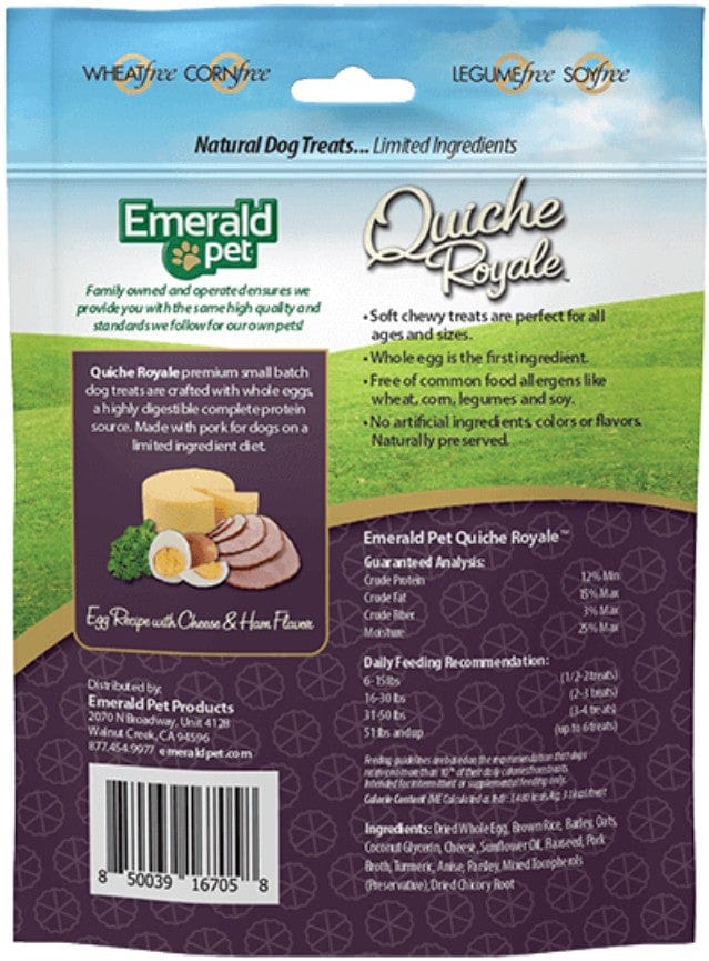 Emerald Pet Quiche Royal Ham and Cheese Treat for Dogs Media 2 of 3