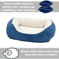 MidWest Quiet Time Boutique Cuddle Bed for Dogs Blue Media 2 of 3