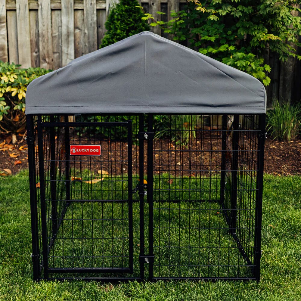 Lucky Dog STAY Series Studio Jr. 4x4x4.3 Foot Steel Frame Villa Dog Kennel