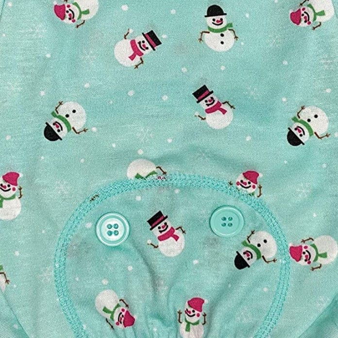 Fashion Pet Blue Snowmen Dog Pajamas Media 2 of 2