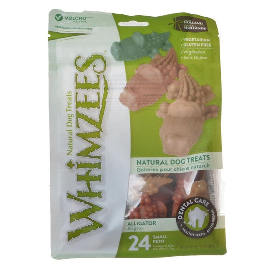 Whimzees Alligator Natural Dental Care Dog Chew Treats Small Media 1 of 1