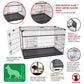 Lucky Dog 30 in. Double-Door Crate with Sliding Side Door