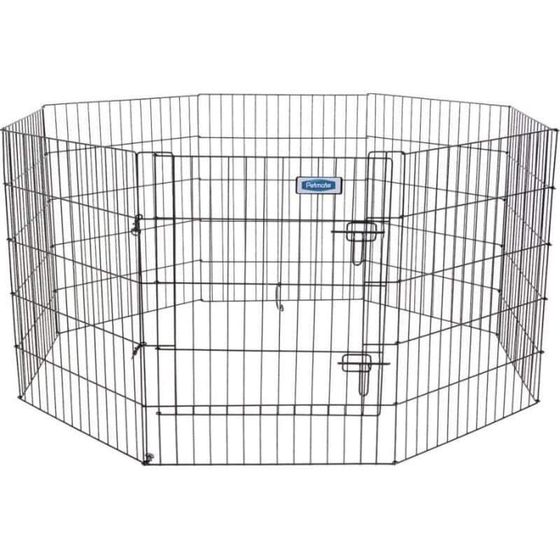 Petmate 30-Inch by 24-Inch 8-Panel Exercise Pen with Step Through Door