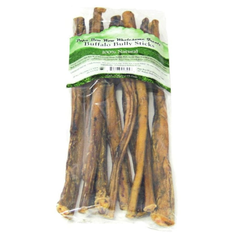 Papa Bow Wow Buffalo Bully Sticks 12 Inch Long, 1 lb.