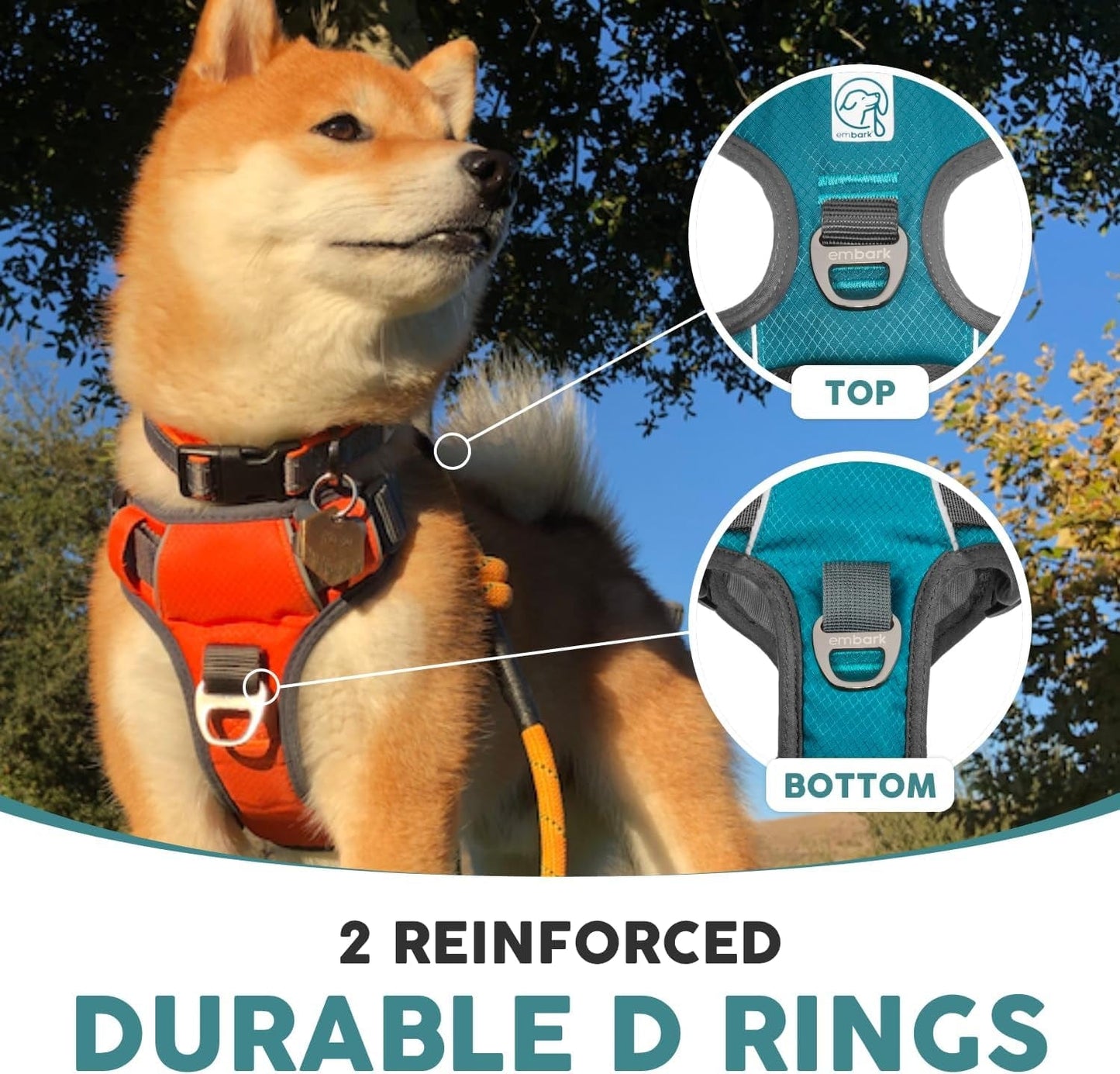 Embark Adventure XL Dog Harness No-Pull Dog Harnesses